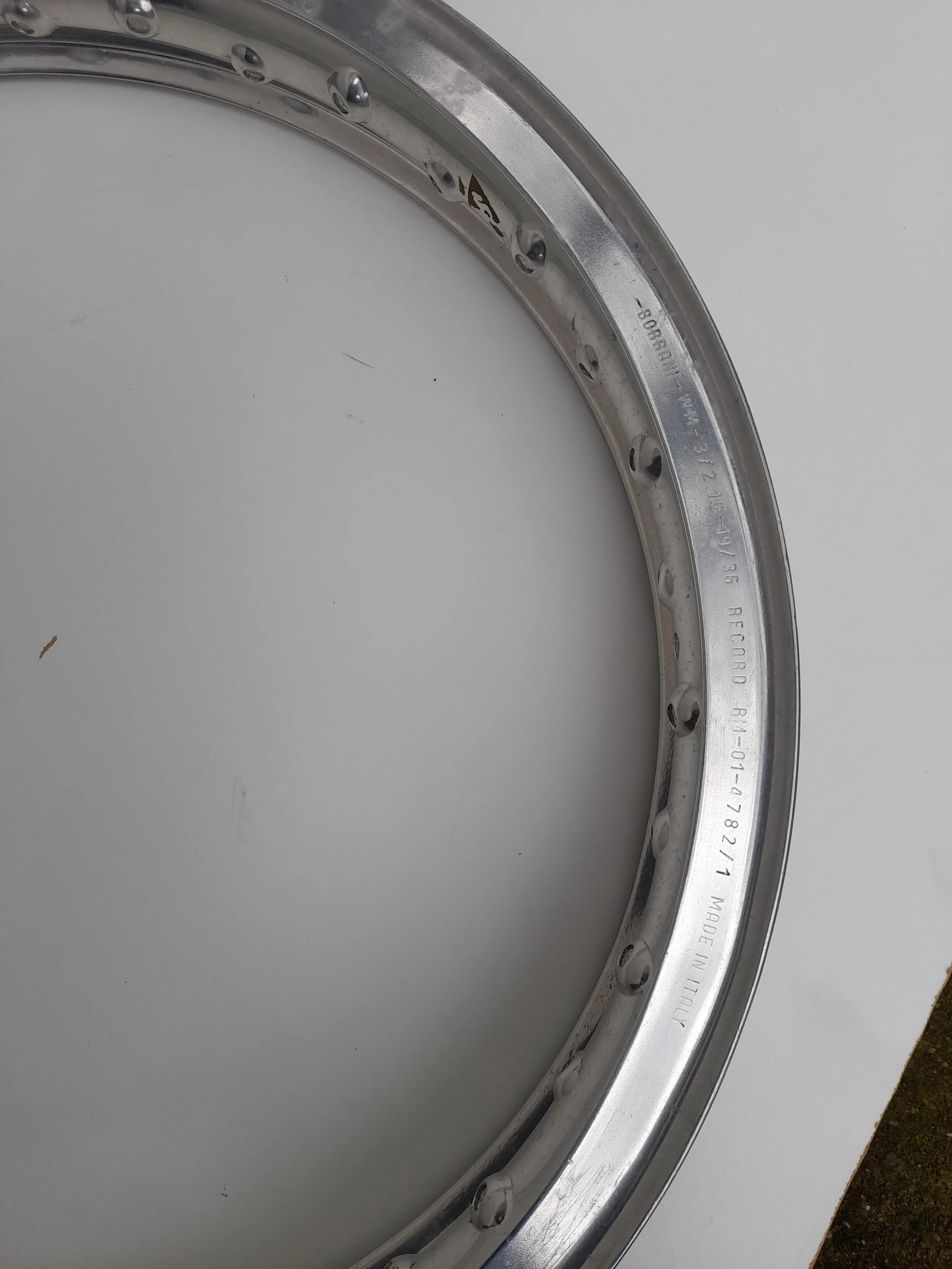 Ducati aluminium wheel rim. Borrani WM3 19 x 36. — Classic Ducati